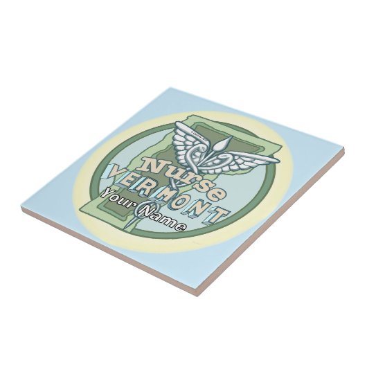 Vermont Nurse Caduceus タイル (側面)