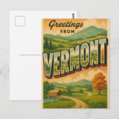 Vermont Postcard ポストカード (正面/裏面)