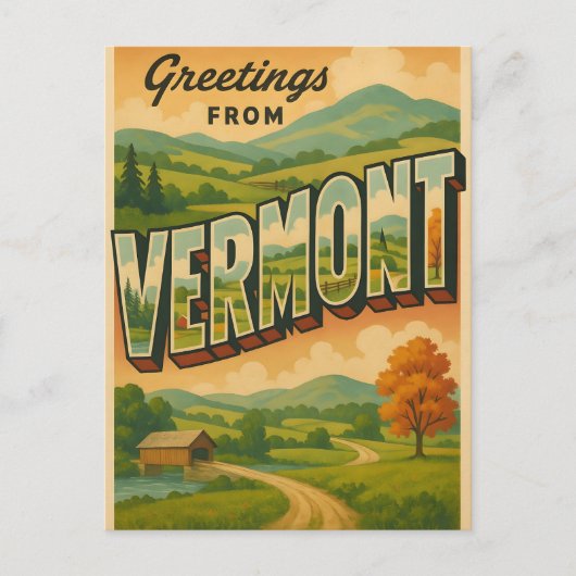 Vermont Postcard ポストカード (正面)