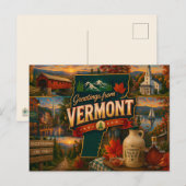 Vermont Postcard ポストカード (正面/裏面)