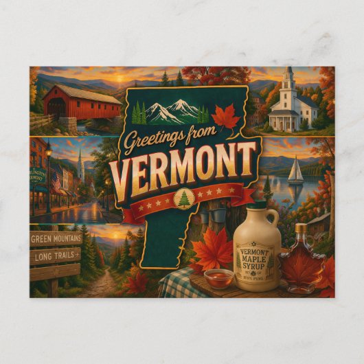 Vermont Postcard ポストカード (正面)
