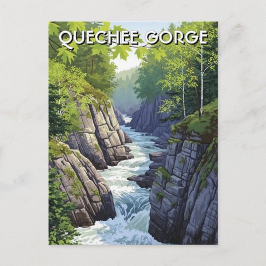 Vermont Quechee Gorge Travel ポストカード (正面)