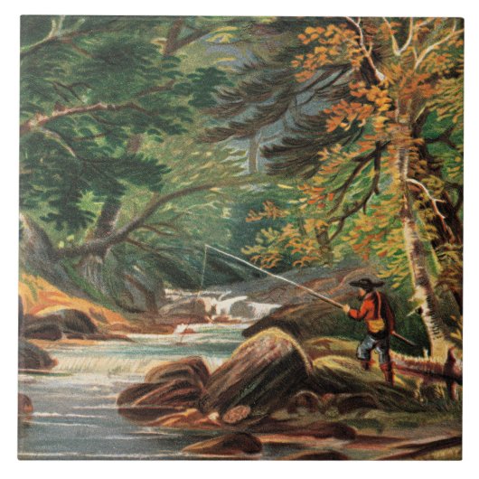 Vermont Scenery, The Trout Stream, タイル (正面)