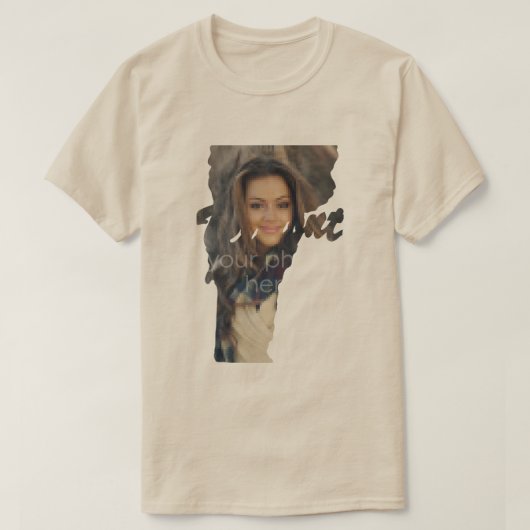 Vermont Shape Tシャツの写真州 Tシャツ (デザイン正面)