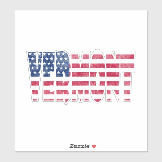 Vermont state シール (シート)