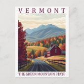 Vermont the Green Mountains State USA Travel Place ポストカード (正面)