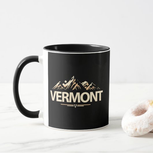 Vermont United States of America マグカップ (ドーナツ)