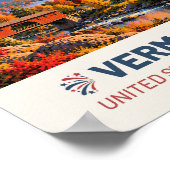 Vermont USA – Vintage Travel Poster ポスター (角)