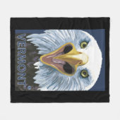 VermontEagleの終わり フリースブランケット (正面(横))