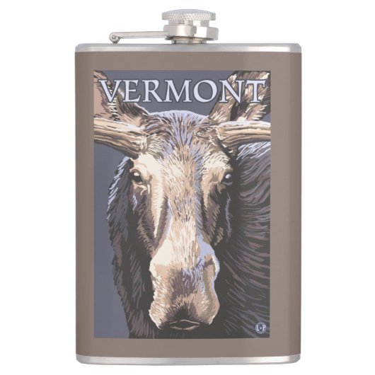 VermontMooseの終わり フラスク (正面)