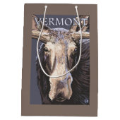 VermontMooseの終わり ミディアムペーパーバッグ (裏面)