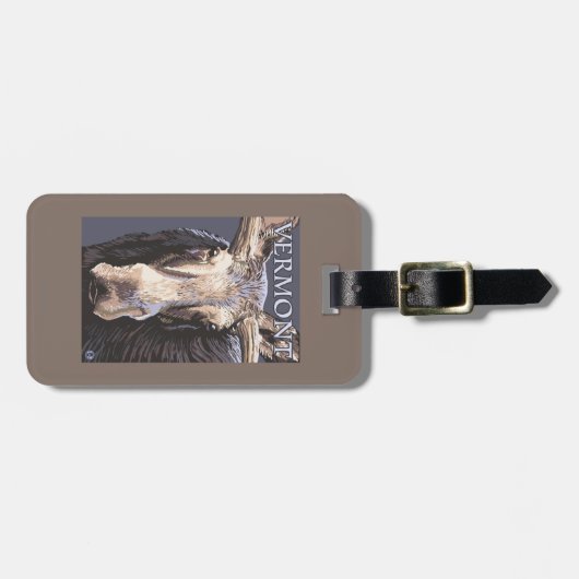 VermontMooseの終わり ラゲッジタグ (正面横)