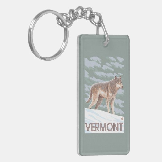 VermontWolf場面 キーホルダー (正面左)