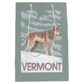 VermontWolf場面 ミディアムペーパーバッグ (正面)