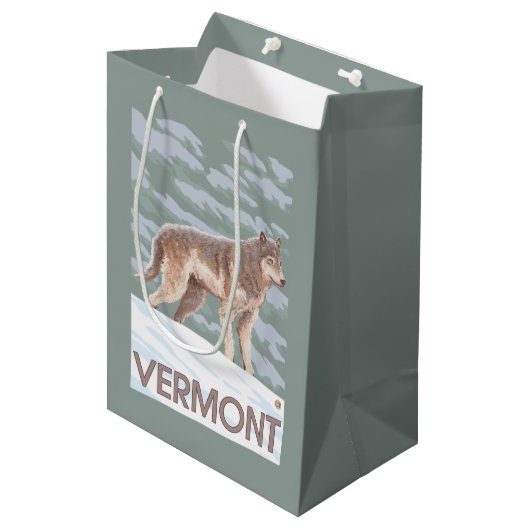 VermontWolf場面 ミディアムペーパーバッグ (正面アングル)
