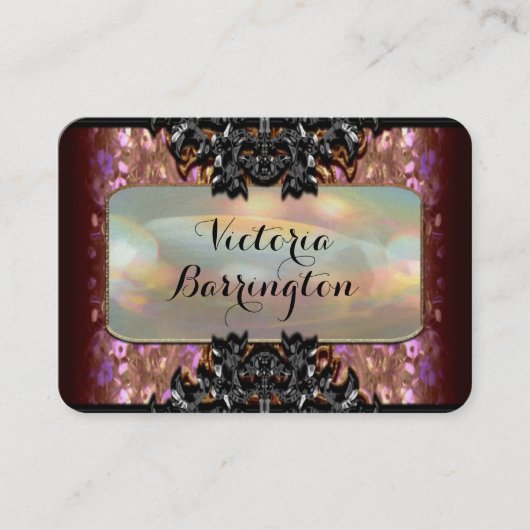 Vermotheの花弁2.5"真珠のプロフェッショナル 名刺 (正面)