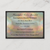 Vermothe Sombey 3.5"真珠のプロフェッショナル 名刺 (裏面)