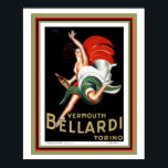 Vermouth Bellardi Torino 16 x 20ポスター ポスター<br><div class="desc">Vermouth素晴らし Bellardi TornioのためのLeonetto Cappielloによる広告。メジャー16 x 20</div>