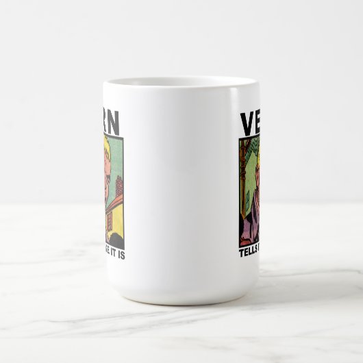 Vernはマグありのままを伝えます コーヒーマグカップ (中央)