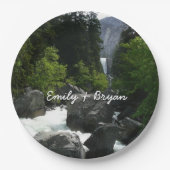 Vernal滝インザディスタンスYosemite ペーパープレート (正面)