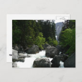 Vernal滝インザディスタンスYosemite ポストカード (正面/裏面)