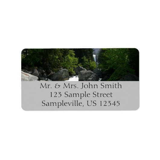 Vernal滝インザディスタンスYosemite ラベル (正面)