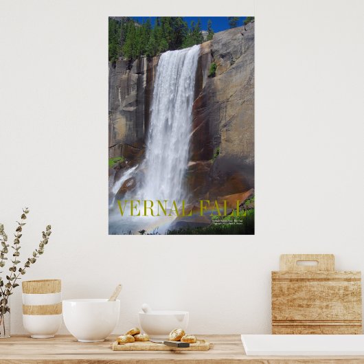 VERNAL FALL, Yosemite National Park ... ポスター (キッチン)