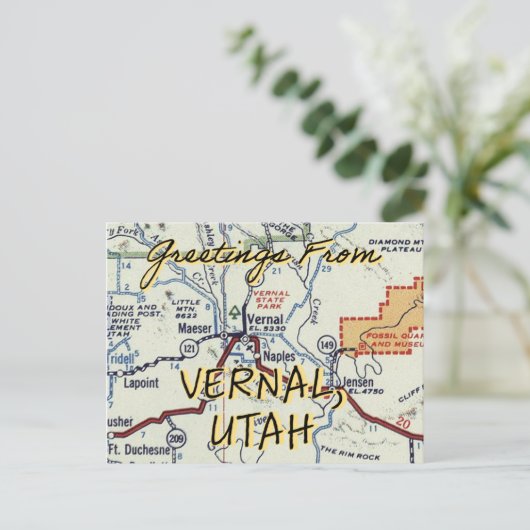 Vernal Utah Postcard ポストカード (スタンド正面)
