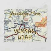 Vernal Utah Postcard ポストカード (正面)