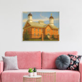 Vernal Utah Temple 絵を描's™ LDS Wall Art Canvas キャンバスプリント (インサイチュ (リビング))