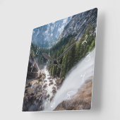 Vernallの秋および霧の道 スクエア壁時計 (傾斜)