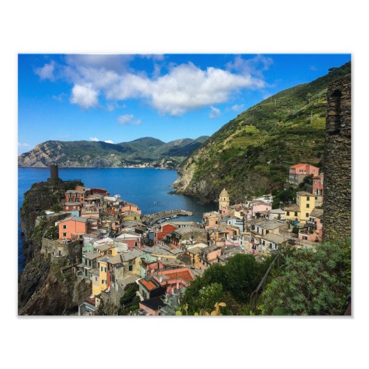 Vernazza, Cinque Terre，イタリア – 写真プリント フォトプリント (正面)