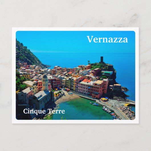 VERNAZZA - Cinque Terre - Liguria – パノラマ –  ポストカード (正面)