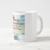 Verneukpan Salt Flats South Africa旅行ポスター ジャンボコーヒーマグカップ (正面右)