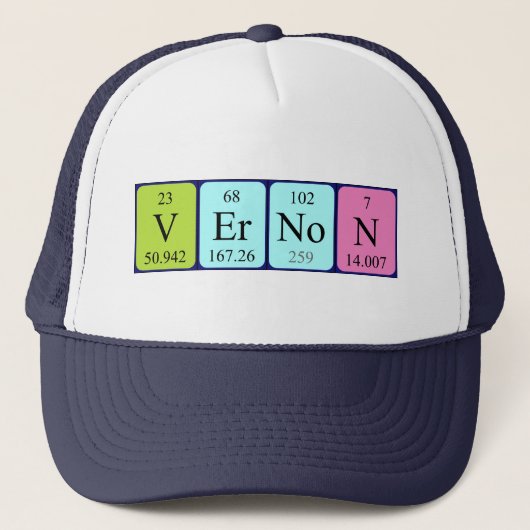 Vernon Periodicテーブル名 キャップ (正面)