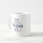 Vero Beach、フロリダ100th記念日のマグ コーヒーマグカップ (正面左)