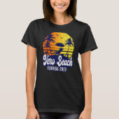 Vero Beach 2023 Florida Sunset Beach Retro Premium Tシャツ (正面)