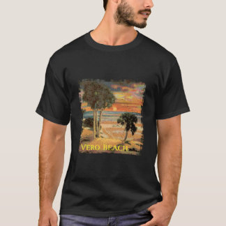 Vero Beach Fl Palm Tree Beach Style Tシャツ