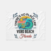 Vero Beach, Florida フリースブランケット (正面(横))