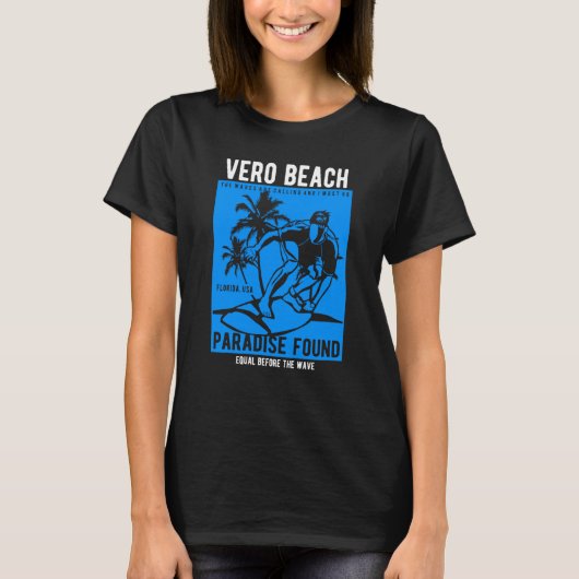 Vero Beach Florida Retro Style Souvenir  10 Tシャツ (正面)