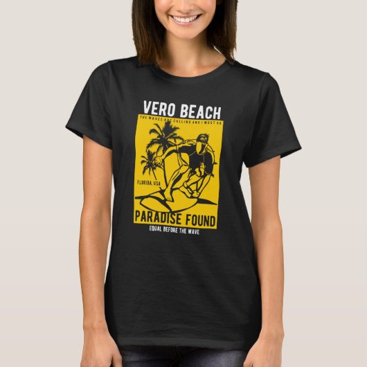 Vero Beach Florida Retro Style Souvenir 5 Tシャツ (正面)
