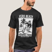 Vero Beach Florida Retro Style Souvenir Tシャツ (正面)