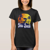 Vero Beach Florida Sunset Beach Retro Premium Tシャツ (正面)