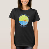Vero Beach Retro Sunset Tシャツ (正面)