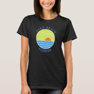 Vero Beach Retro Sunset Tシャツ