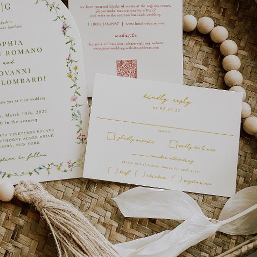 VERONAサンセットイエローミーチョイス結婚ズ 出欠カード