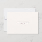 VERONAサンセットモーヴーフミールチョイス結婚ズ 出欠カード (裏面)