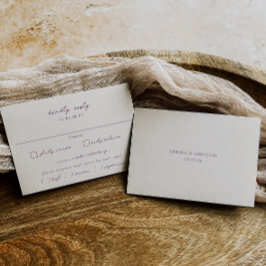 VERONAサンセットモーヴーフミールチョイス結婚ズ 出欠カード