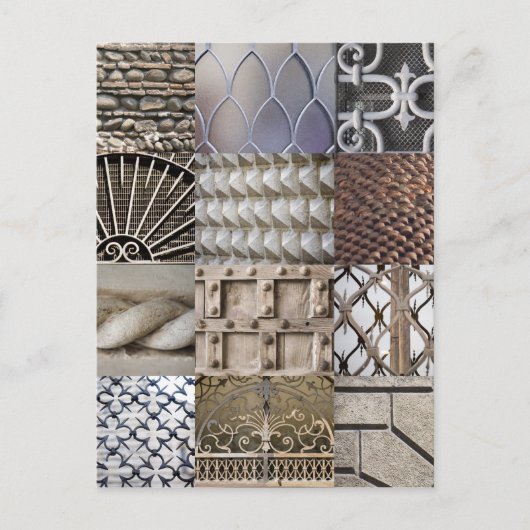 Veronaテクスチャポストカード ポストカード (正面)