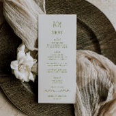 VERONAモスグリーン結婚ズ メニュー